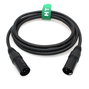 XLR 4 Pin Power Supply Cable for Godox VL150 VL200 VL300 Video Light and Controller, XLR Male to Male 2M