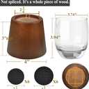 Wooden Bed Risers 3 Inch Round Furniture Risers Set of 6, Heavy Duty Wood Bed Lifts Risers for Bed Frame, Table, Sofa, Couch, Desk, Dresser