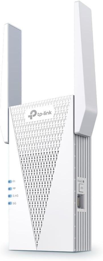 TP-Link AX3000 WiFi 6 Range Extender | PCMag Editor's Choice | Dual-Band Wireless Repeater w/Ethernet Port | Up to 2400 Sq. Ft., 64 Devices | Internet Signal Booster | APP Setup | EasyMesh (RE715X)