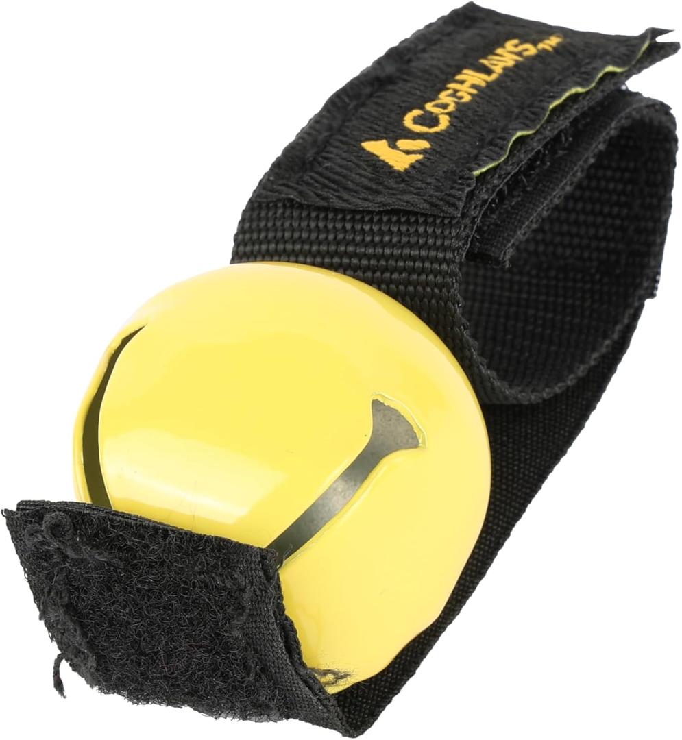 Coghlan's Magnetic Bear Bell with Silencer, Yellow  Outdoor Safety for Hiking, Camping, and Wildlife Protection  Noise Alert Deterrent for Bears and Other Wildlife