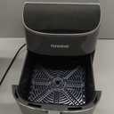 Nuwave Brio Plus Air Fryer 8 Qt, New & Improved, PFAS-FREE, 7 Digital One-Touch Cook Functions that AIR FRY, BAKE, ROAST, DEHYDRATE, TOAST, REHEAT, PREHEAT, 150 Presets, 50F~400F (Cool Gray)