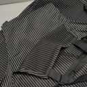 Handepo 2 Pcs Kitchen Aprons with Pockets Adjustable Waterproof Cotton Aprons Striped Apron for Women Men Chef Baking Cooking(Narrow Stripes,Black)