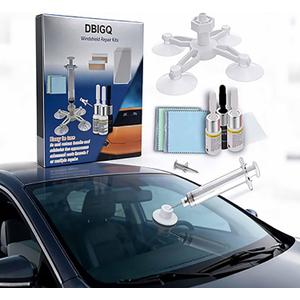 6 x Windshield Repair Kit - Professional Glass Crack & Chip Repair Kit for Cars | Home Windshield Crack Repair Kit with Glass Repair Liquid | All-in-One Auto Windshield Chip and Crack Fix Kit