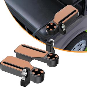 Upgraded Golf Cart Armrest with Cup Holder Wide Comfort Pad, Universal Fit for EZGO, Club Car, Yamaha Waterproof, Tool-Free Install, Fits 1" & 1.25" Square Tubes