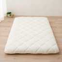EMOOR Japanese Futon Mattress CLASSE Twin (39x79in) Made in Japan White, Foldable Floor Sleeping Bed Tatami Mat