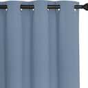 NICETOWN Blackout Room Divider Curtains for Sliding Glass Doors 102 Inches Long 1 Panel, Extra Wide Curtains for Doorway Patio Bedroom Living Room (Stone Blue, 80Wx102L, 1 Panel)