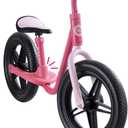 iSporter 12inch Kids Balance Bike for Toddler 2 Year Old, Boys Girls Ages 2-5, Gift Push Bikes, No Pedal Training Bicycle, with Footrest, Puncture-proof Tyres, and Height Adjustable