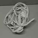 DEWENWILS 3 Outlet Extension Cord with Flat Plug, 25 FT 16/3 Awg Grounded Power Cable for Indoor Use, SPT-3 Cord, White, ETL Listed, 1 Pack