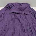 YSJERA Women's Cotton 5 Tiered A Line Pleated Maxi Skirt Long Boho Gypsy Dance Skirts (L,Purple)