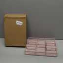 Marbrasse Pink Desk Drawer Organizer, Metal Mesh Drawer Organizer Tray with 5 Adjustable Compartments,Desk Organizers and Accessories for Home,Office,Kitchen,Makeup,Vanity (Pink)