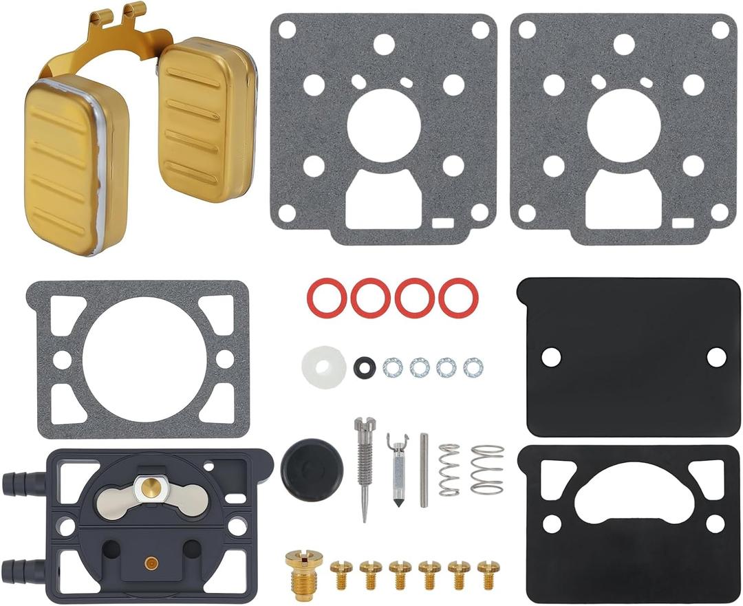 Carburetor Rebuild Kit Fit for Onan BF BG B43M B48M Carb Gasket Repair Kit Compatible with Marvel Schebler DD11 DD13 DD15 142-0570 146-0380 K7523 Z750