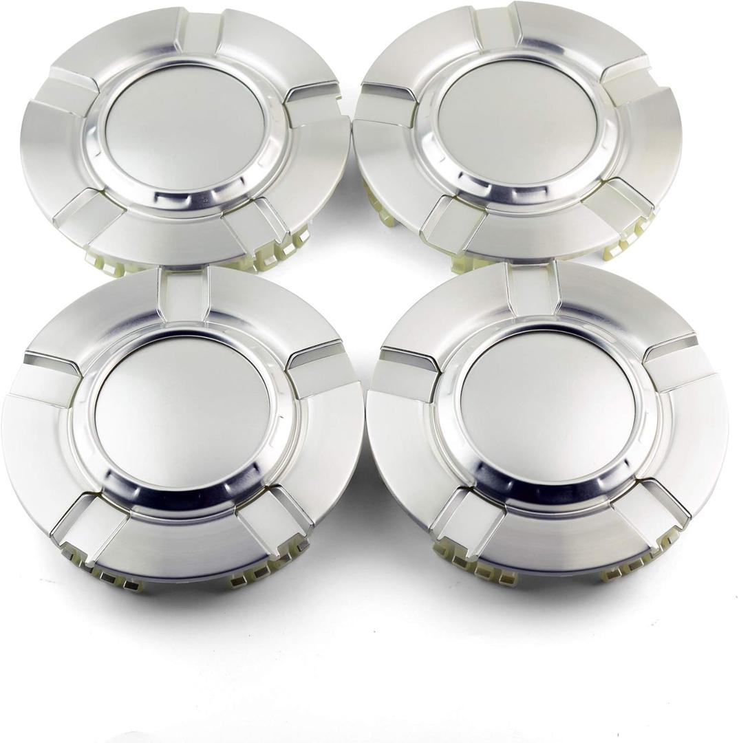 4pcs 182mm(7.17in)/170mm(6.7in) Silver Car Wheel Center Hub Caps for Silverado 1500(2007-2013) Avalanche(2007-2013) Tahoe(2007-2014) Suburban(2007-2014) #9596343