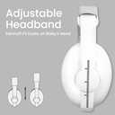 Baby Headphones for Noise Protection - Infant Ear Muffs Noise Protection - Toddler Noise Cancelling Headphones - Baby Ear Protection for 0 to 36 Months, Adjustable - White