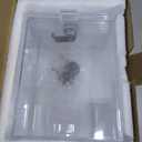 KYODOLED Clear Donation Box for Fundraising with Lock & Sign Holder, Valentines Day, Multi-Use Voting and Raffle Box, Tip Jar, Secure Storage, Durable Plastic, 6.2'' x 4.6'' x 4.0'' (Clear-PS-1P)