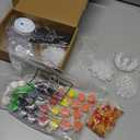 30 Sets Thanksgiving Day Fall Suncatchers Window Art Kits, Autumn Leaf Pumpkin Acorn DIY Sun Catchers Crafts Bulk Window Paint Art Ornaments for Classroom Home Party Activity (Autumn Style)