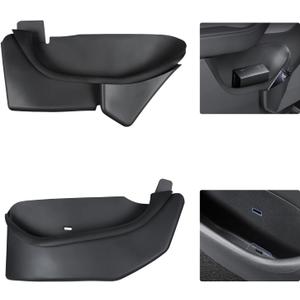 Door Storage Organizer Set for Tesla Model Y Juniper 2025 2026, 4 Pieces, Front & Rear Door Pocket Trays