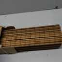 LazBlinds Cordless Bamboo Roman Shades, Privacy Blinds for Interior Windows, Room Darkening Roll Up Bamboo Blinds for Home & Patio, 34" W x 64" H, Highfield Teak