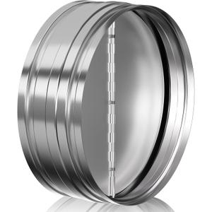 [Upgraded] Hon&Guan 10 Inch Duct Backdraft Damper, One-Way Airflow Ducting Insert Backflow Preventer Duct Draft Blocker, HVAC Inline Fan Vent (Sliver)