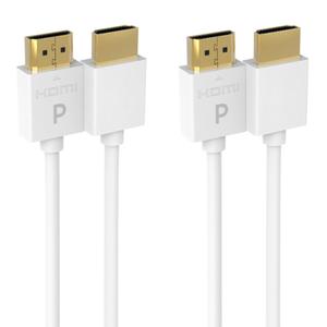 Pacroban Ultra-Short 1.5ft HDMI Cable (2 Pack) -Slim, Flexible, White 4K HDMI Cord, 18Gbps High Speed, HDMI 2.0, HDR10, HDCP 2.2, ARC, Ethernet, Ideal for Tight Spaces, Roku, FireTV, AppleTV, and More