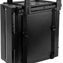 Under Desk Slide Out PC Mount with Anti-Scratch Sponge, Adjustable CPU Holder Bracket for Computer Tower (Black (Slide Access))