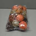 Natural Tones Vase & Bowl Fillers Decorative Balls | Home Decor (Autumn Orange)