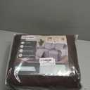 KinCam 100% Waterproof Recliner Loveseat Cover with Console, Non-Slip Reclining Couch Covers for 2 Seat, Recliner Sofa Cover Furniture Protector with Elastic Straps for Kids, Pets, Chocolate