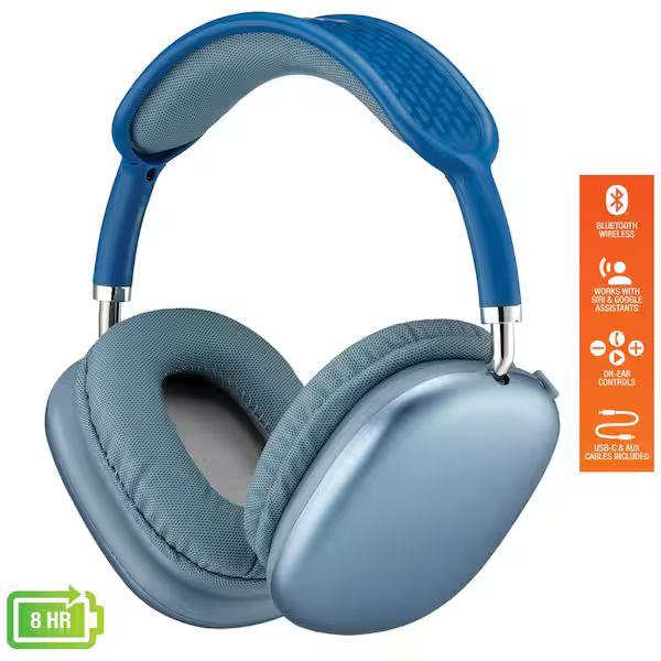 ILive Over Ear BT Headphones Light Blue