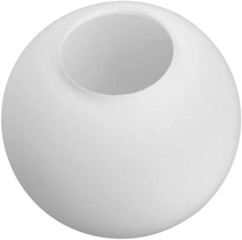 BOKT Frosted White Glass Globe Lamp Shade Replacement Milk Glass Ball Lampshade Cover Opal Sphere Shade for Pendant Light, 7.9 Diameter (White)