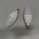 Lightinginside E12 Smart Light Bulbs 60W Equiv., Work with Alexa/Google Home/SmartLife, 500LM 6W RGBCW Candle Candelabra LED Light Bulbs, No Hub Required, 2.4G WiFi Bluetooth Bulb, ETL Listed, 2PCS (Multicolor)