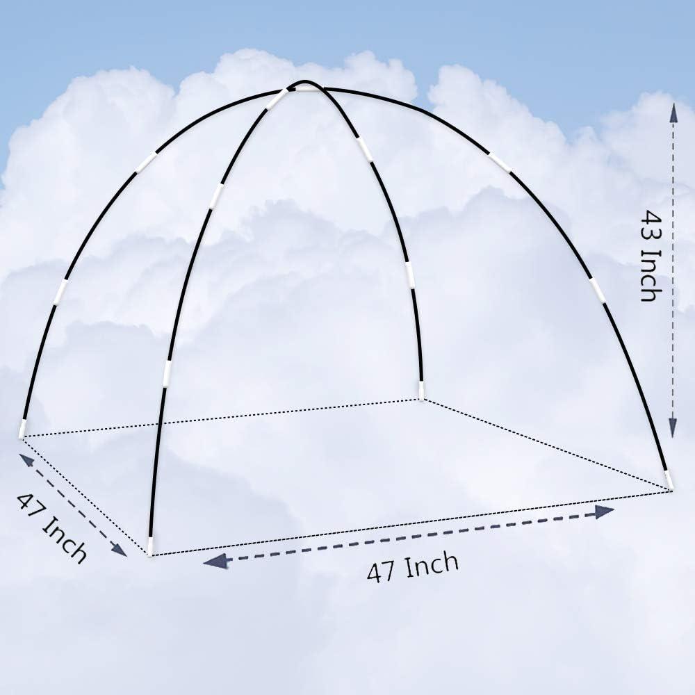 Kids Play Tent Poles Replacement Poles for Child Tent Fiberglass Poles for Space World/Galaxy/Observatory/Dinosaur Style,Length 112"