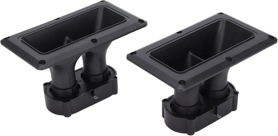 Horn Tweeter 75-150 Dual Drive Ceramic High Sensitivity Piezoelectric Speaker Horn, 2 Piece