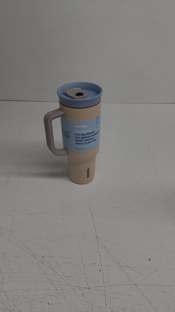 Owala Stainless Steel Triple Layer Insulated Travel Tumbler with Spill Resistant Lid, Straw, and Carry Handle, BPA Free, 40 oz