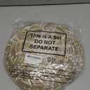 Glenmal 3 Pcs Boho Wall Basket Decor Decorative Bulrush Woven Basket Wall Decor Art Farmhouse Handmade Hanging Baskets with African Design for Living Room Display Table Settings Kitchen Home(Bright)