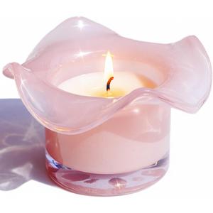 VOHO Pink Flowers Candles for Women, Funny Candles Gifts for Flower Lovers, Mother, Daughter, Girls Friend at Birthday, Christmas, Pink Scented Candle Gifts for Wife Anniversary(3 Pack, 3 Fragrances) (Set of 3)