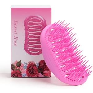Daily Gard Scalp Massager and Shampoo Shower Brush, Detangling Hair Brush, Scalp Care Hair Brush Wet & Dry detangler for Men and Womenfor Straight/Curly/Thick/Long/Wavy/Damaged Hair, Pink