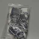 60PCS 1 Inch 1.2 Inch 1.5 Inch Silver Metal Rectangular Loop Buckle Square Strap Woven Non Soldered Square Loop for Clothes Shoulder Strap Pet Collars Backpack