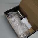 GAGALIFE Built in Sink Soap Dispenser or Lotion Dispenser for Kitchen Sink, Brushed Nickel ABS Pump Head, with 17 Ounce Large PET Soap Bottle