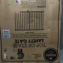 Regalo Top of Stairs Metal Pet Gate with Banister Kit, 2" L X 43" W X 30.5" H