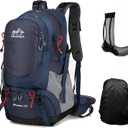 Vellyhiker 50L Hiking Backpack for Outdoor Camping Travel Cycling Daypack Ultralight Backpack for Adults Travel Daypack (Black)