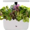 AeroGarden Harvest 2.0, Indoor Garden Hydroponic System with LED Grow Light, Holds up to 6 AeroGarden Pods, Cream