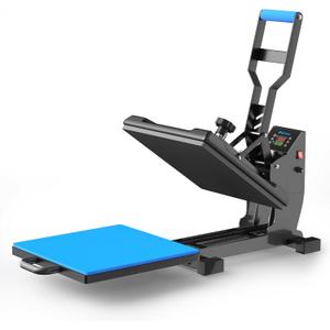 Delclynee 15" x 15" Slide Out Heat Press Machine for T Shirts, Clamshell Pull Out Lower Platen, Industrial-Quality Digital Sublimation Printer for Heat Transfer Vinyl