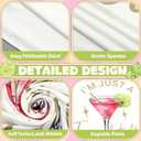 I'm Just a Tini Bit Older Arch Backdrop Cover 6.6ft Spandex Stretchy Covers Pink Bow for Espresso Martini Party Decorations Birthday Bachelorette Anniversary Classy Cocktail Party, 6.6' x 3.25'
