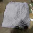 Globon Summer Down Blanket Queen Size, Extra Lightweight Comforter/Duvet Insert for Hot Sleepers, Noiseless & Extra Soft,10 Ounce Fill Weight, Grey