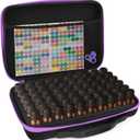 Essential Oil Storage Organizer,60 Bottle Essential Oils Case, Essential Oils Holders Organizer Essential Oil Bag Holds 5-15ml Oils Bottle,Compatible with do Terra,Young Living,Vallejo,Army Painter