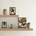 Wooden Dried Flower Frame, Floating Wood Shadow Box Frame for Pressed Flowers Double Acrylic Picture Frame Tabletop DIY Gifts for Family Friends Rectangle Black 810 inches (FRAME ONLY)