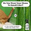 Pet-Pourri Smell Ya Litter Cat Litter Deodorizer Spray, Purrfectly Bamboo 3.4 Fl Oz, Up to 170 Uses, Pet Odor Remover with Essential Oils for Air, Carpet, Urine, Vet Recommended, Bergamot Bamboo Scent