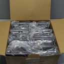 Solar Post Cap Lights Outdoor 8pack, Waterproof Solar Powered Deck Fence Post Lights for 4x4 Wood/Vinyl Posts, Solar Outdoor LED Light with Cool/Warm Lighting (Black, 8pack)