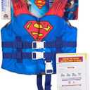 SwimWays DC Swim Trainer Life Jacket, US Coast Guard Approved Life Vest Kids Swim Vest, Pool Floats & Life Jackets for Kids 33-55 lbs, Superman