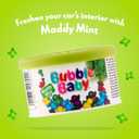 Bubble Baby Organic Tub - Long Lasting Mint Car Air Freshener & Odour Eliminator Pack of 6