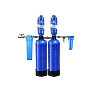 Aquasana Whole House Max Flow Water Filter | 1,000,000 Gallons | Salt-Free Softener Alternative | Carbon & KDF | Long-Lasting Pre-Filter | Reduce 97% Chlorine, Sediment & Scale | Rhino WH-1010-CT-LM
